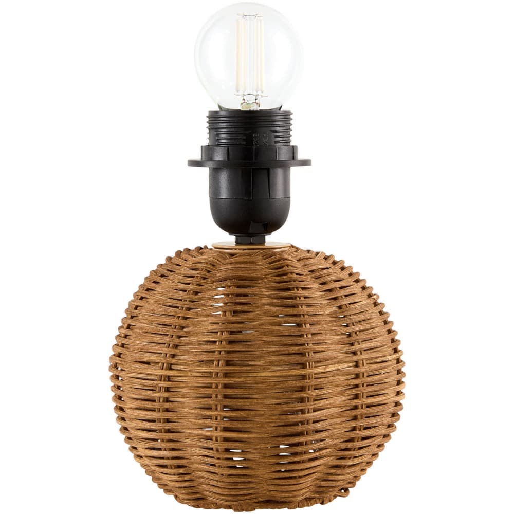 Bajo Brown Rattan Table Lamp by Livabliss - Image 2