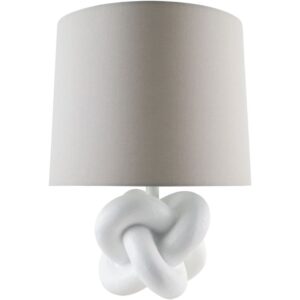 Burkina White Resin Table Lamp by Livabliss