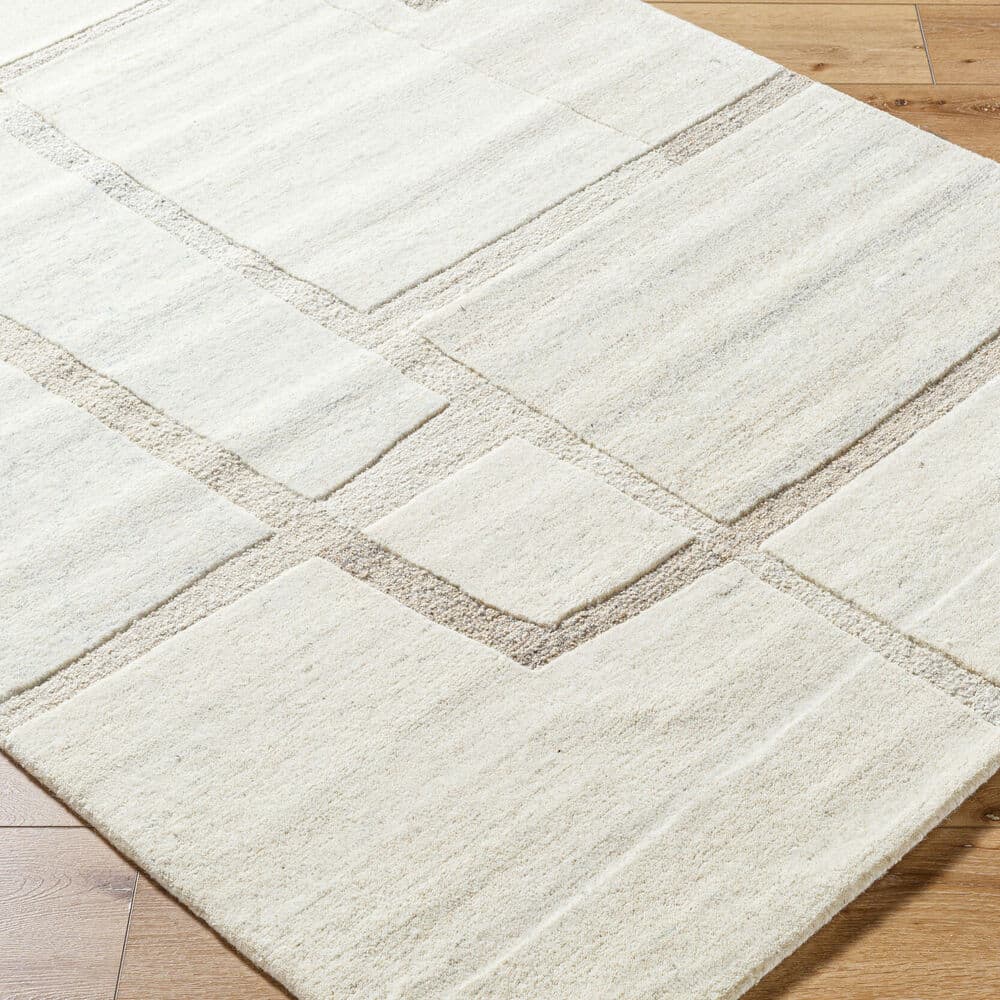 Brook Ivory Handmade Rug by Livabliss - Image 3