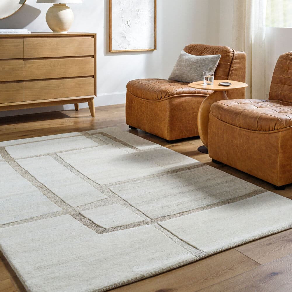 Brook Ivory Handmade Rug by Livabliss - Image 2