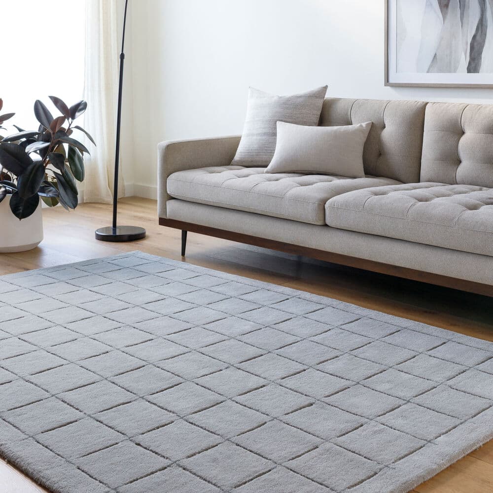 Brook Gray Handmade Rug by Livabliss - Image 2