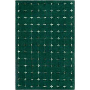 Brook Dark Green Handmade Rug by Livabliss