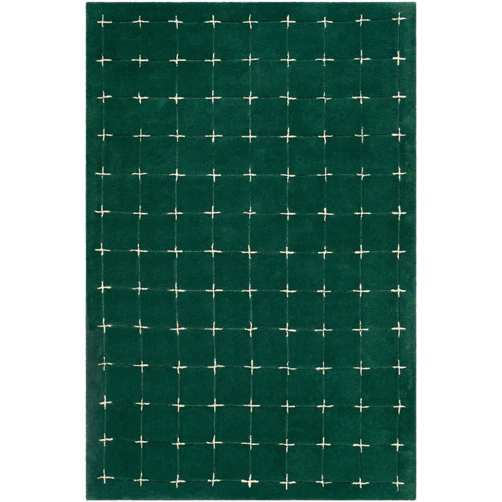 Brook Dark Green Handmade Rug by Livabliss