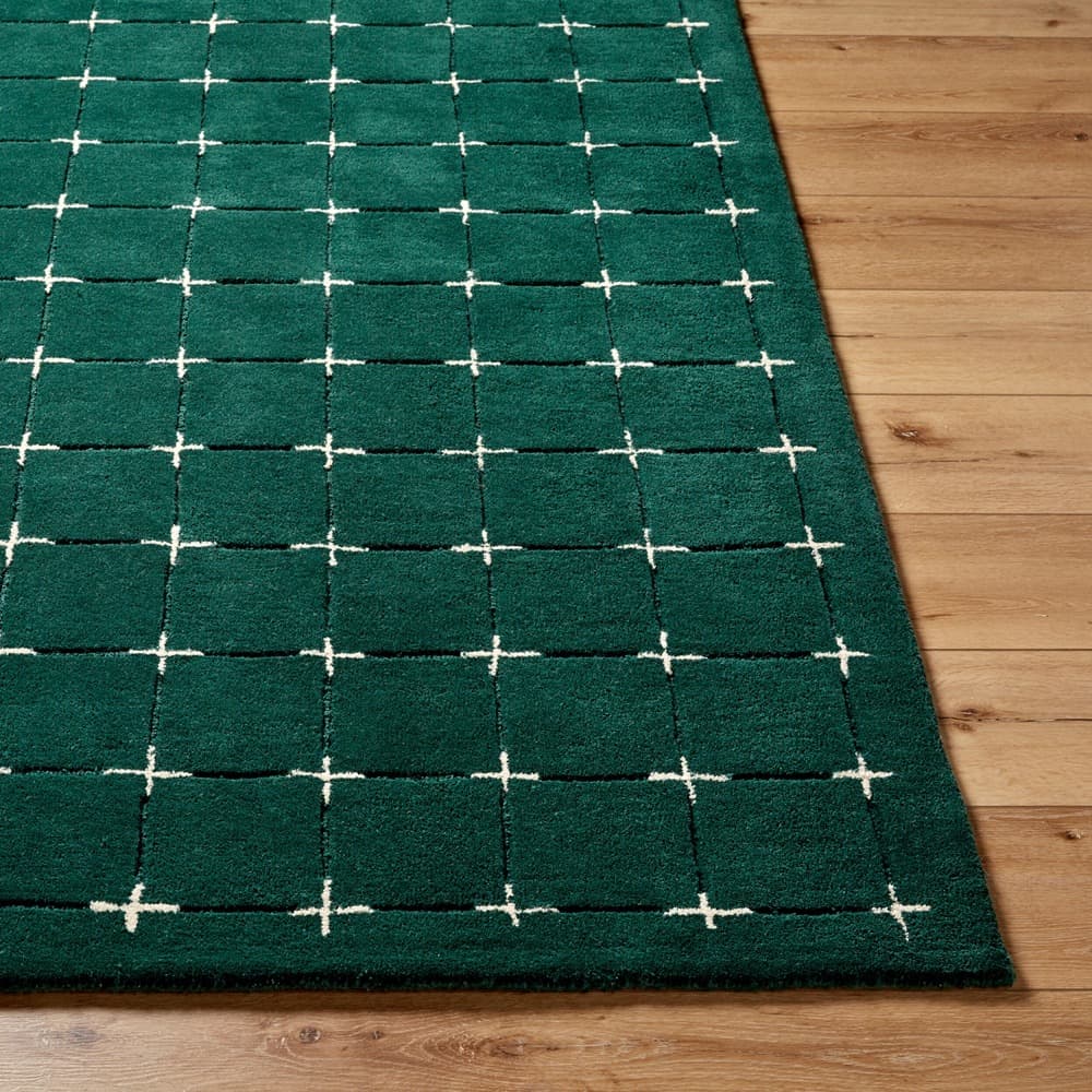 Brook Dark Green Handmade Rug by Livabliss - Image 4