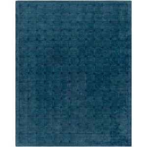 Brook Dark Blue Handmade Rug by Livabliss