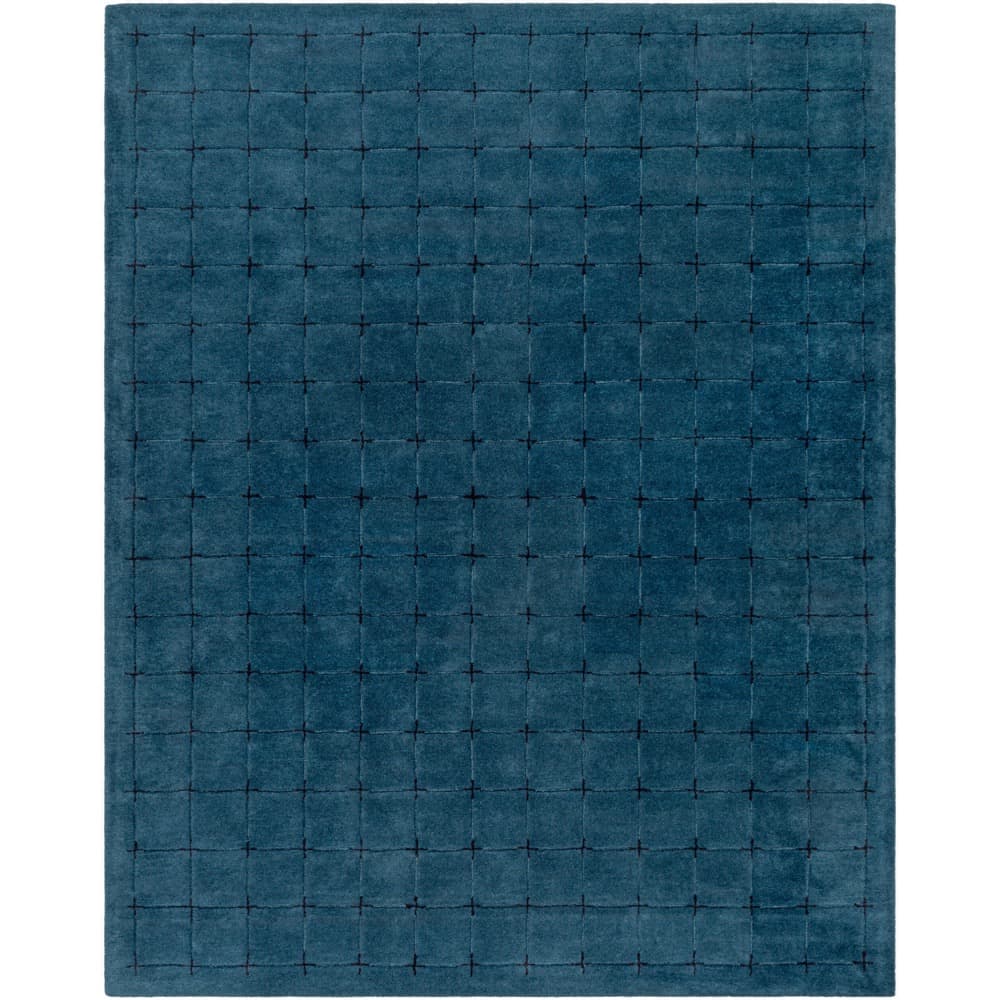 Brook Dark Blue Handmade Rug by Livabliss