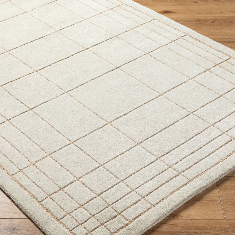 Brook Oatmeal Handmade Rug by Livabliss - Image 3