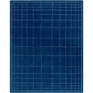 Brook Dark Blue Handmade Rug by Livabliss