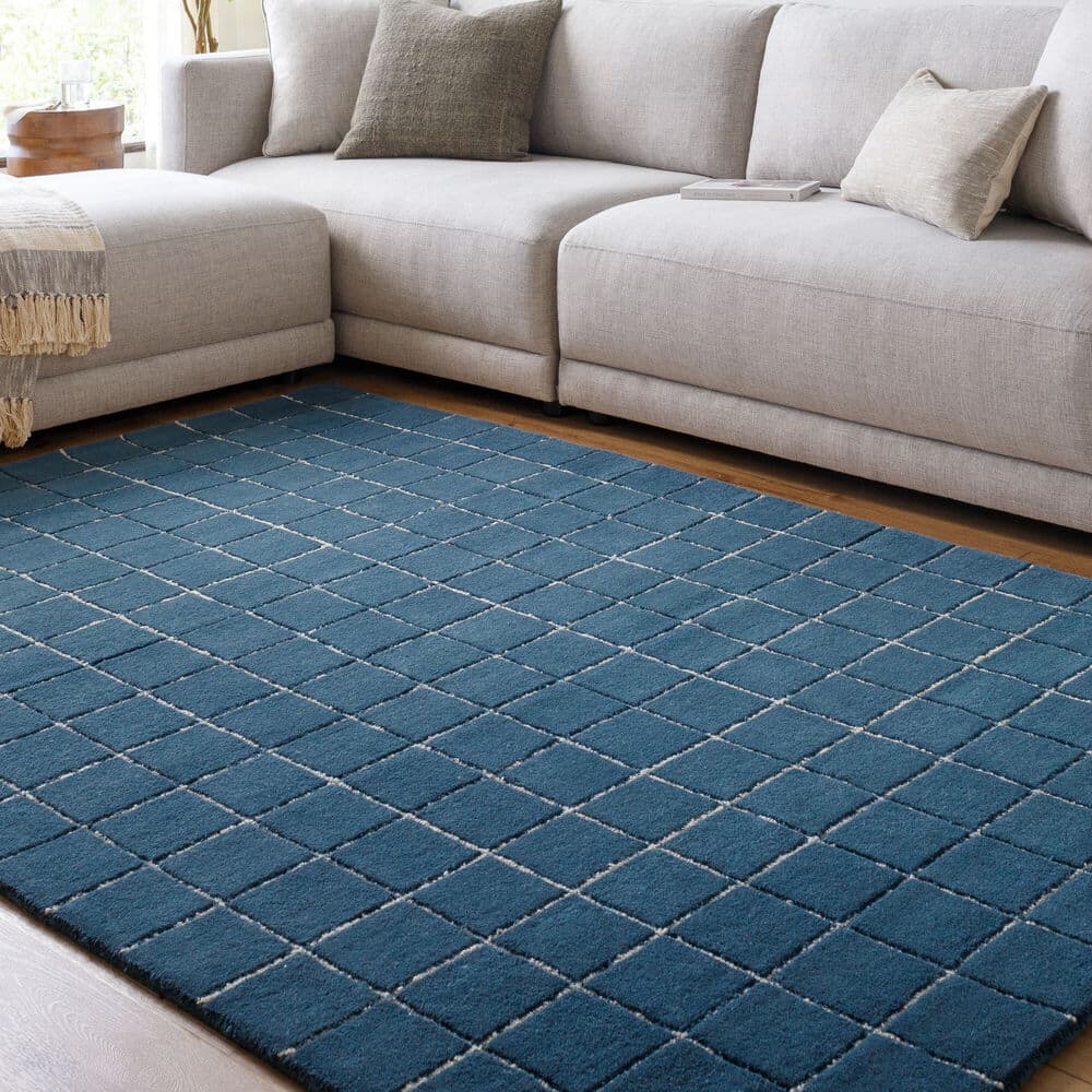 Brook Midnight Blue Handmade Rug by Livabliss - Image 2