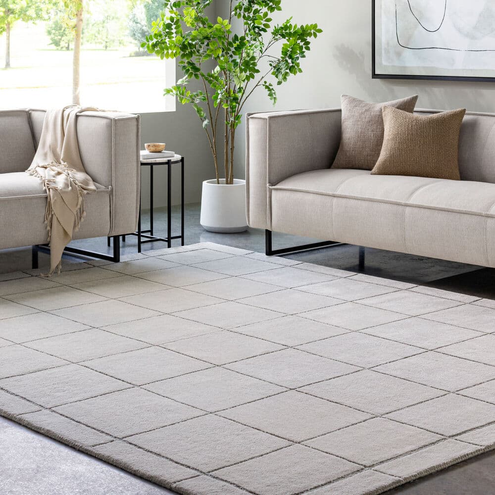 Brook Gray Handmade Rug by Livabliss - Image 2