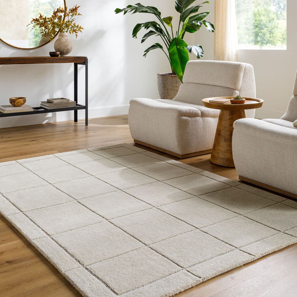 Brook Light Beige Handmade Rug by Livabliss - Image 2