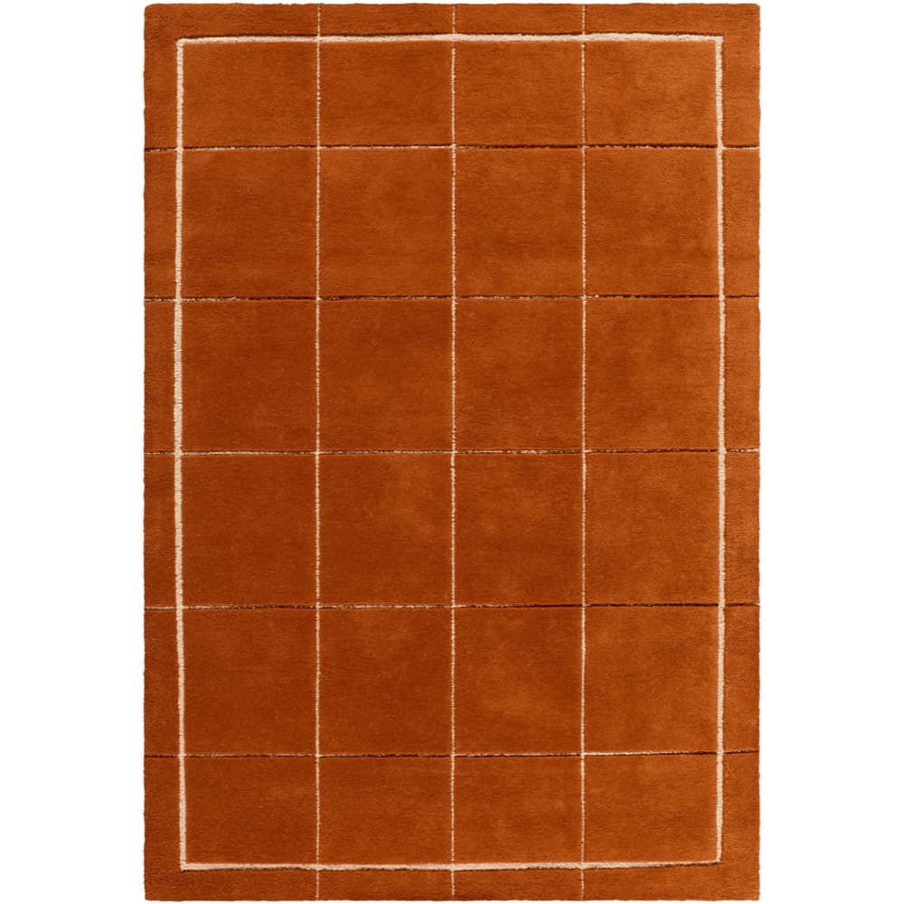 Brook Orange Handmade Rug by Livabliss