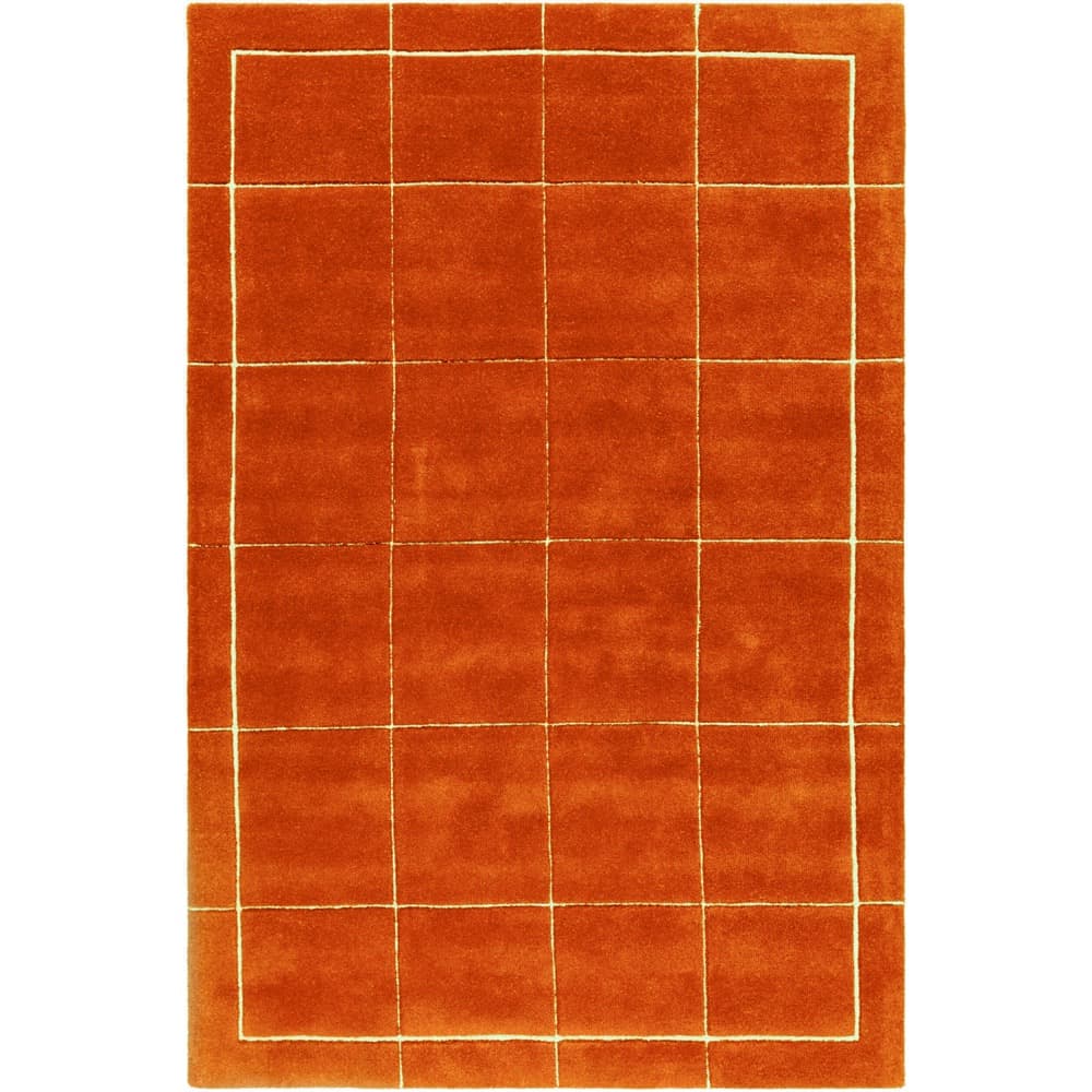 Brook Orange Handmade Rug by Livabliss - Image 4