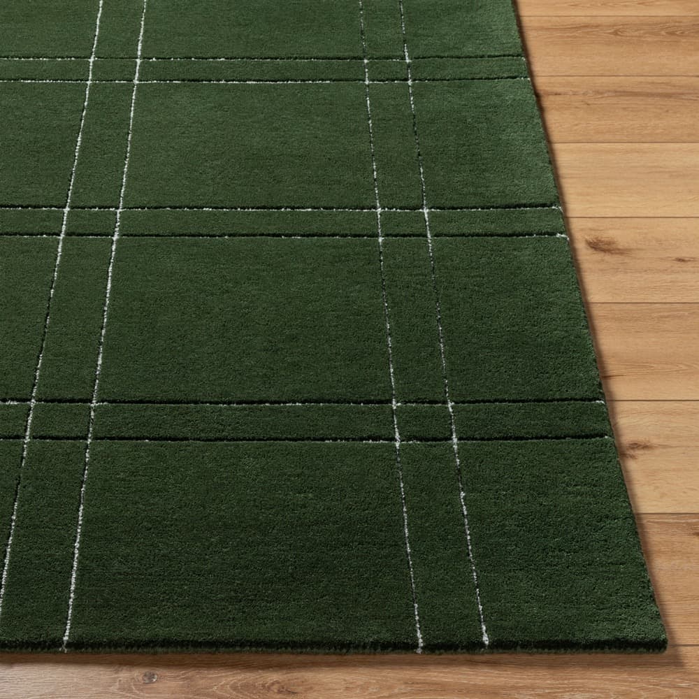 Brook Dark Green Handmade Rug by Livabliss - Image 4