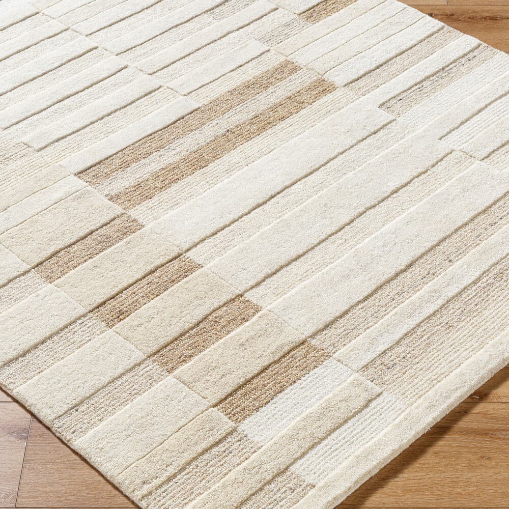 Brook Ivory Handmade Rug by Livabliss - Image 3