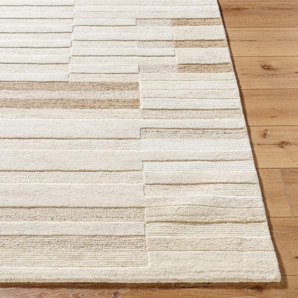 Brook Ivory Handmade Rug by Livabliss - Image 4