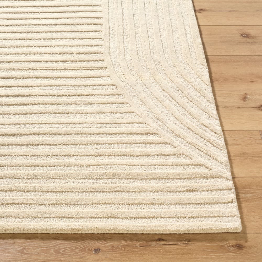 Brook Ivory Handmade Rug by Livabliss - Image 2