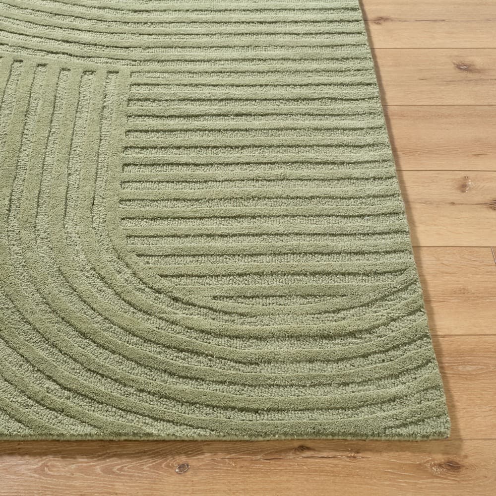 Brook Sage Handmade Rug by Livabliss - Image 2