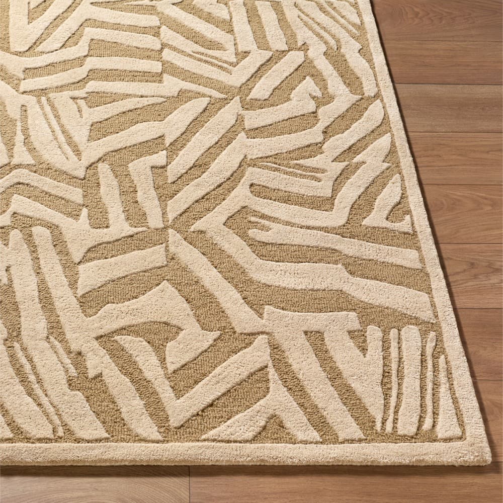 Brook Tan Handmade Rug by Livabliss - Image 3