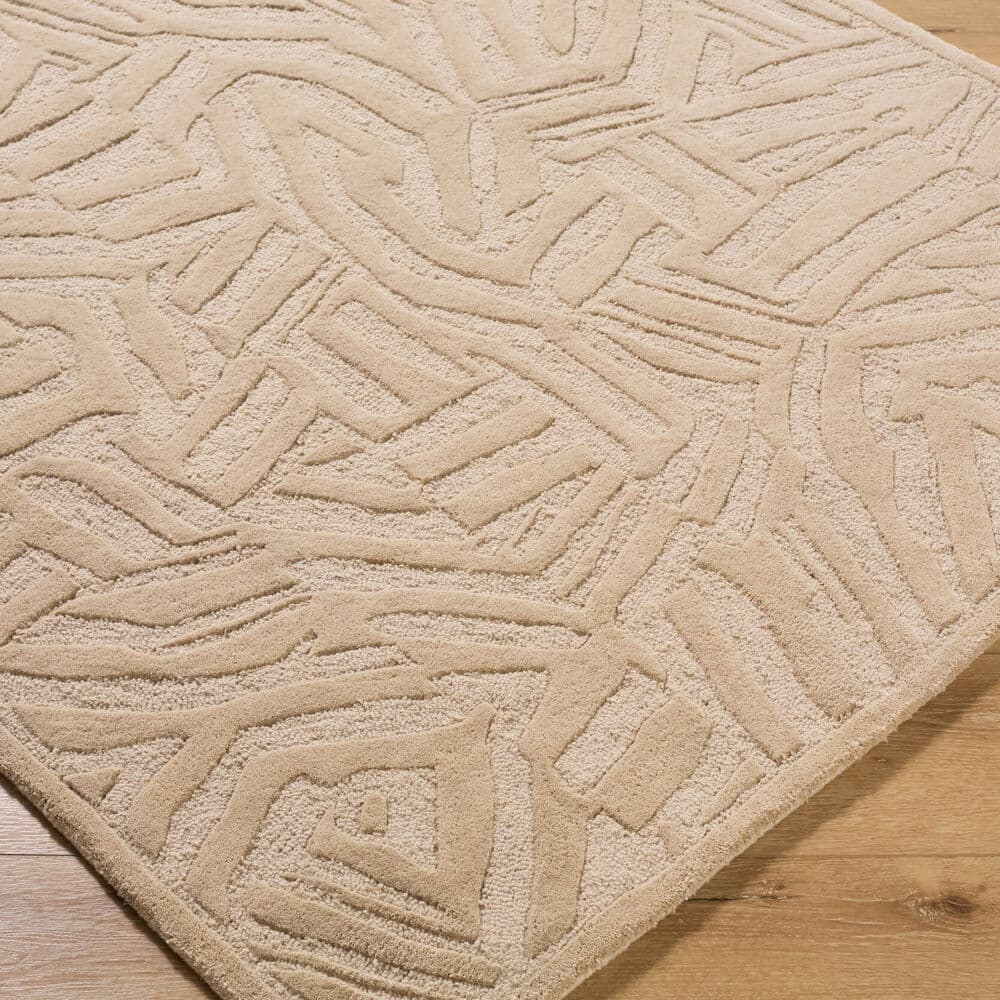 Brook Ivory Handmade Rug by Livabliss - Image 2