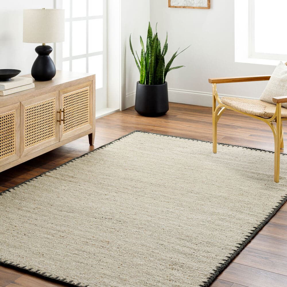 Berkeley Charcoal Handmade Rug by Livabliss - Image 2