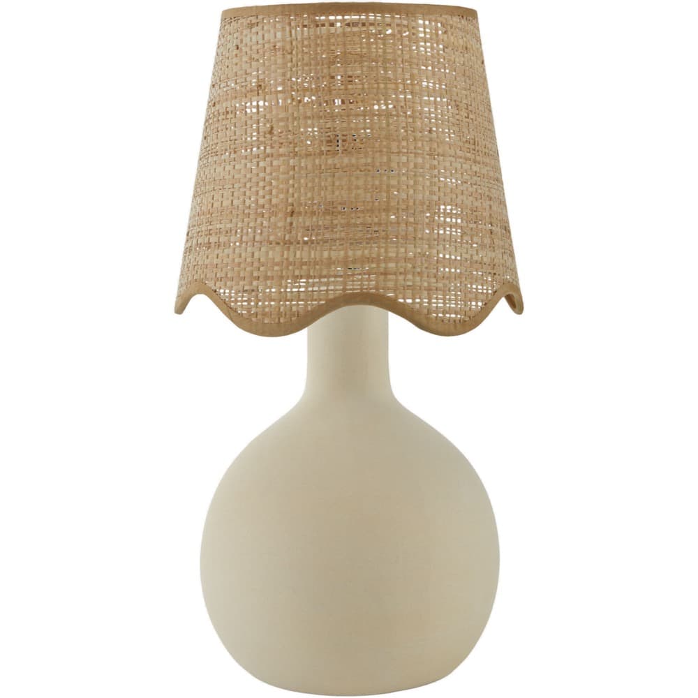 Balbao Cream Ceramic Table Lamp by Livabliss