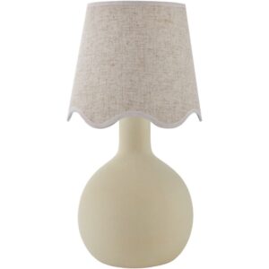 Balbao Cream Ceramic Table Lamp by Livabliss