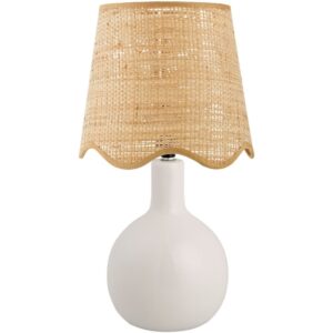 Balbao White Ceramic Table Lamp by Livabliss