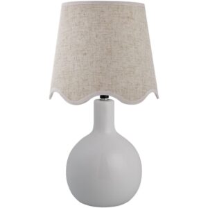 Balbao White Ceramic Table Lamp by Livabliss