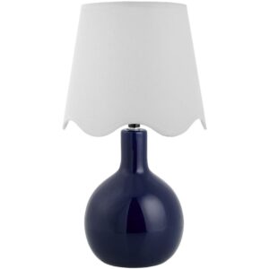 Balbao Dark Blue Ceramic Table Lamp by Livabliss