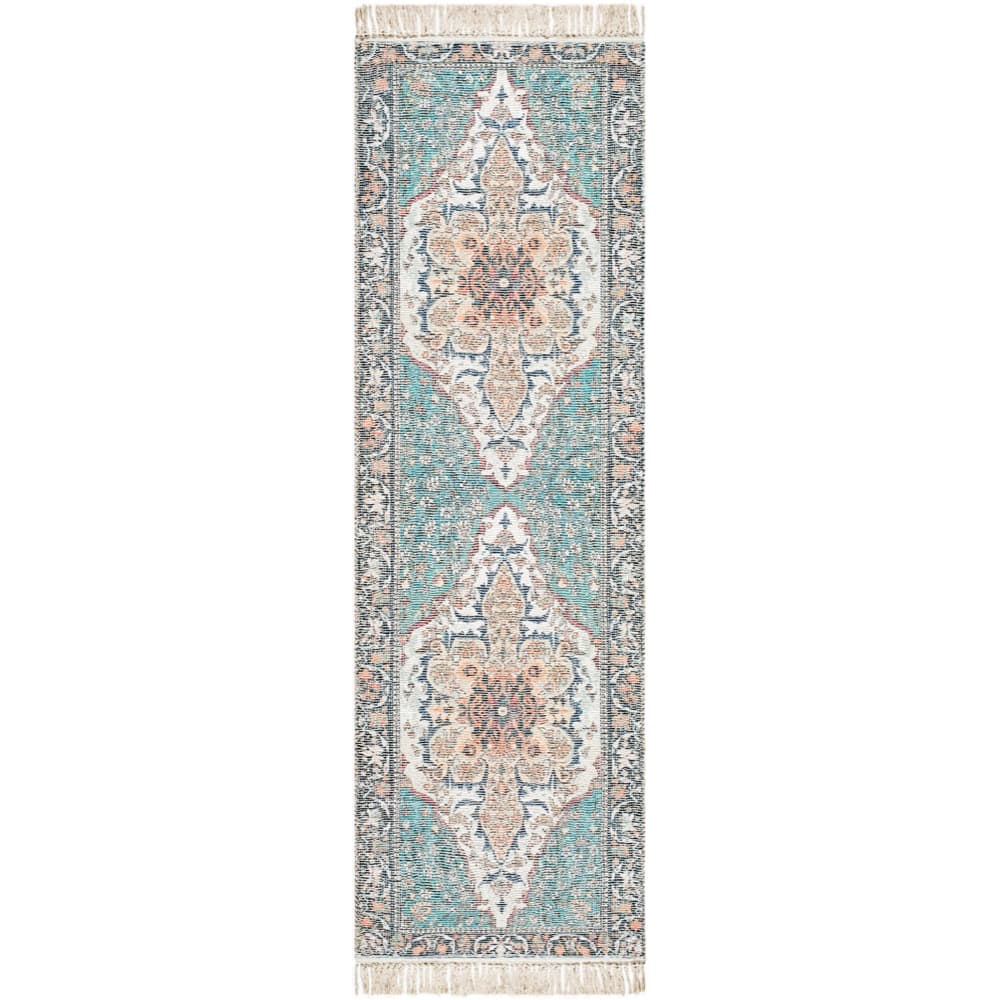 Belfast Teal Handmade Rug by Livabliss - Image 4