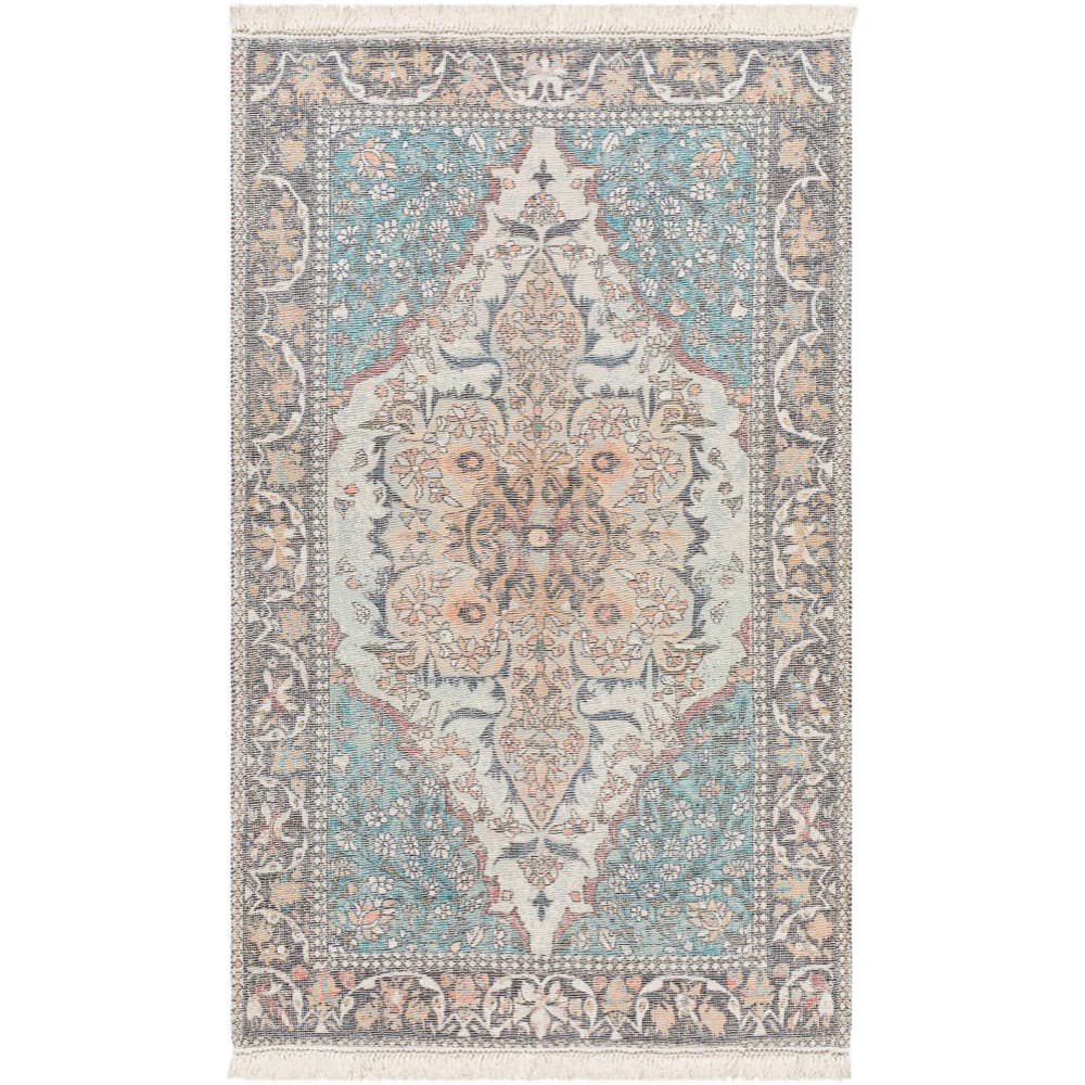 Belfast Teal Handmade Rug by Livabliss