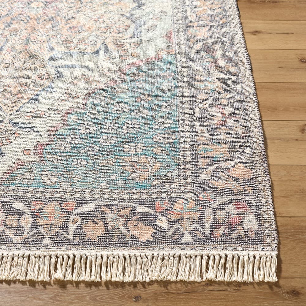 Belfast Teal Handmade Rug by Livabliss - Image 3