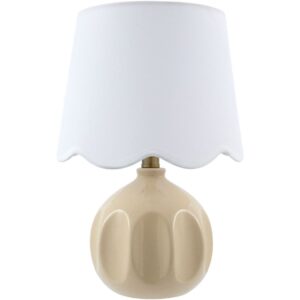 Bellune Cream Ceramic Table Lamp by Livabliss