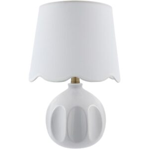 Bellune White Ceramic Table Lamp by Livabliss