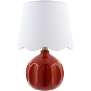 Bellune Brick Red Ceramic Table Lamp by Livabliss