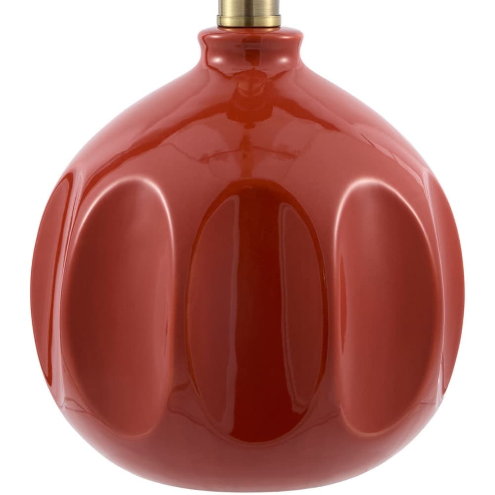 Bellune Brick Red Ceramic Table Lamp by Livabliss - Image 2