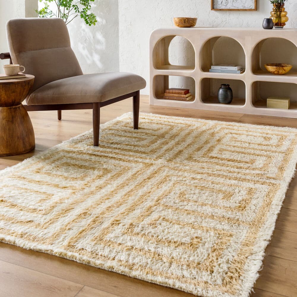 Beni Moroccan Beige Handmade Rug by Livabliss - Image 2
