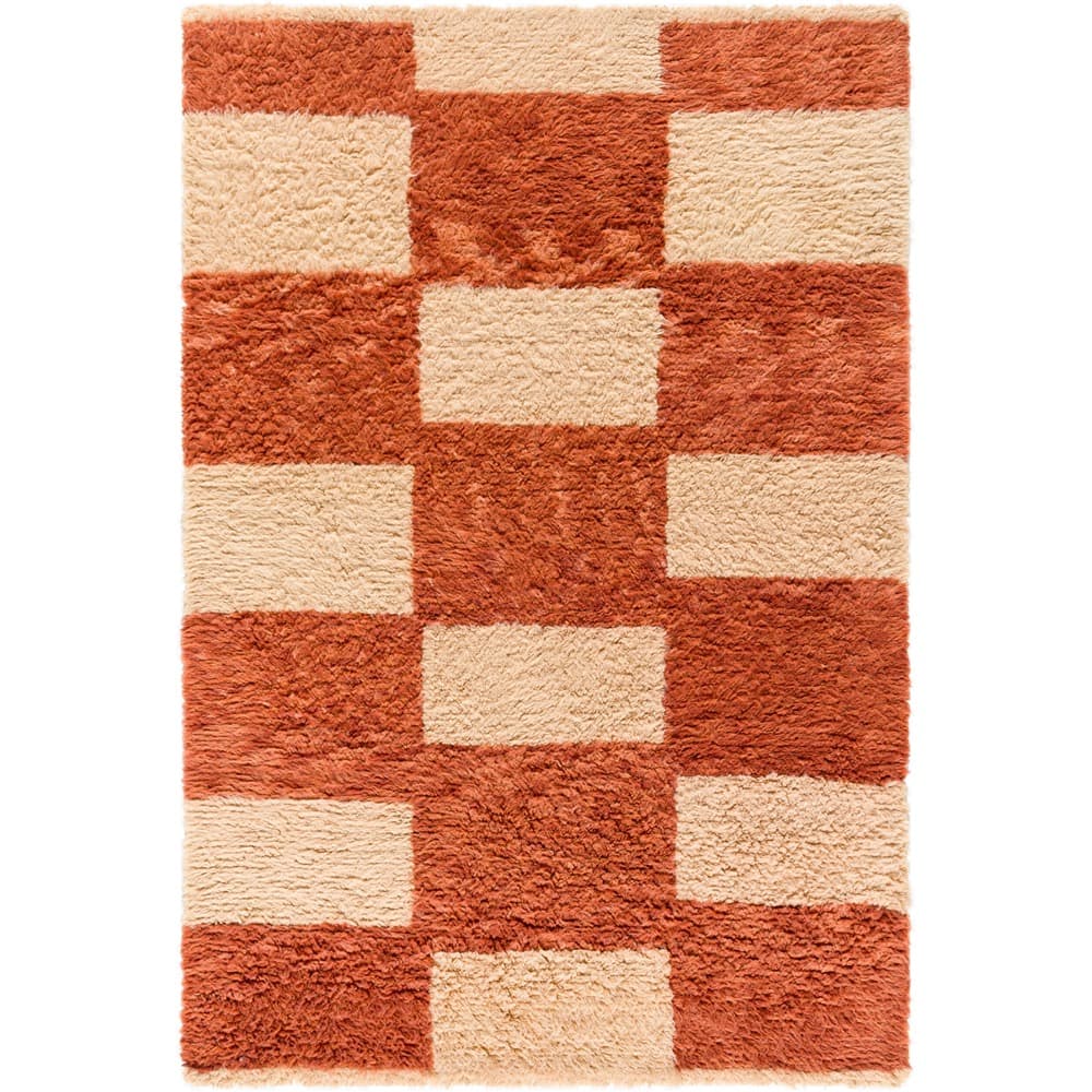 Beni Moroccan Terracotta Handmade Rug by Livabliss