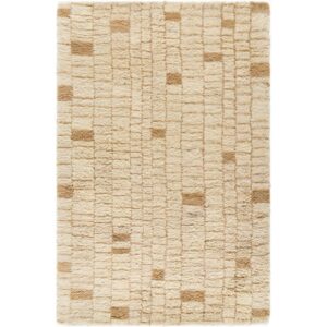 Beni Moroccan Beige Handmade Rug by Livabliss