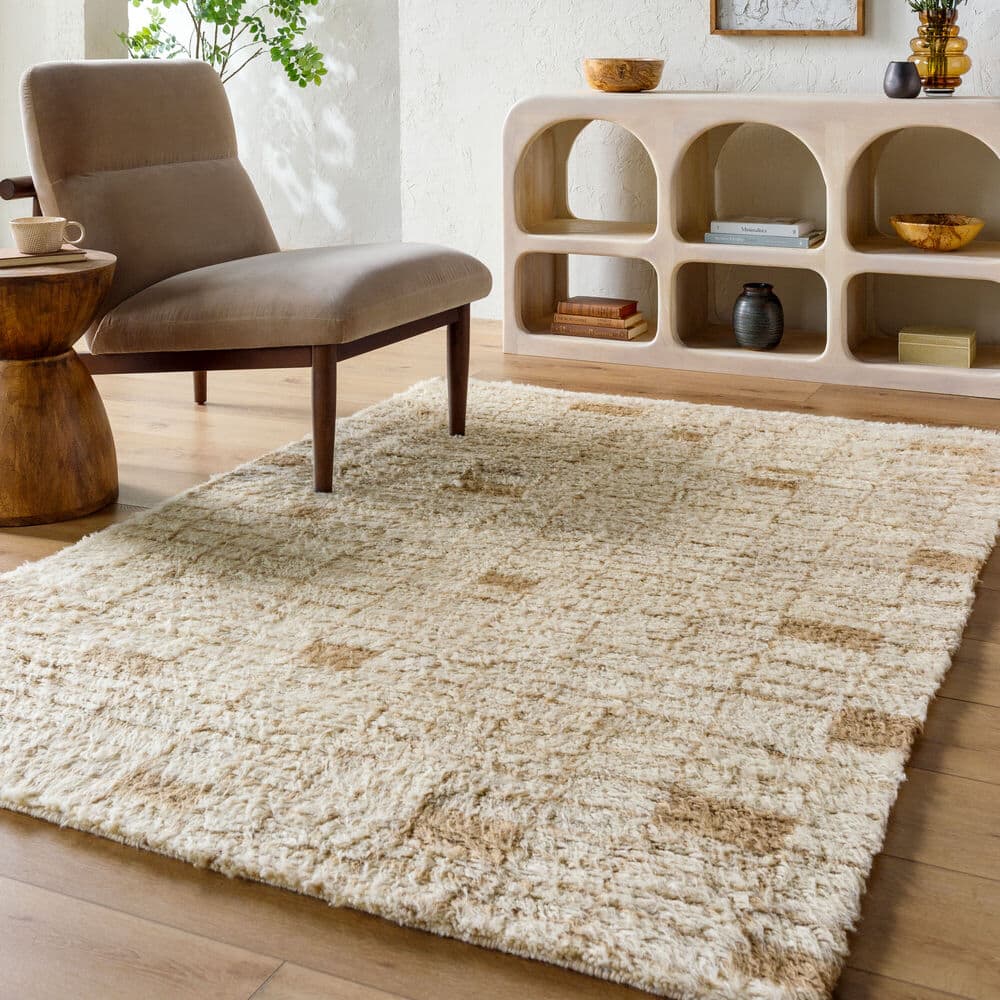Beni Moroccan Beige Handmade Rug by Livabliss - Image 2