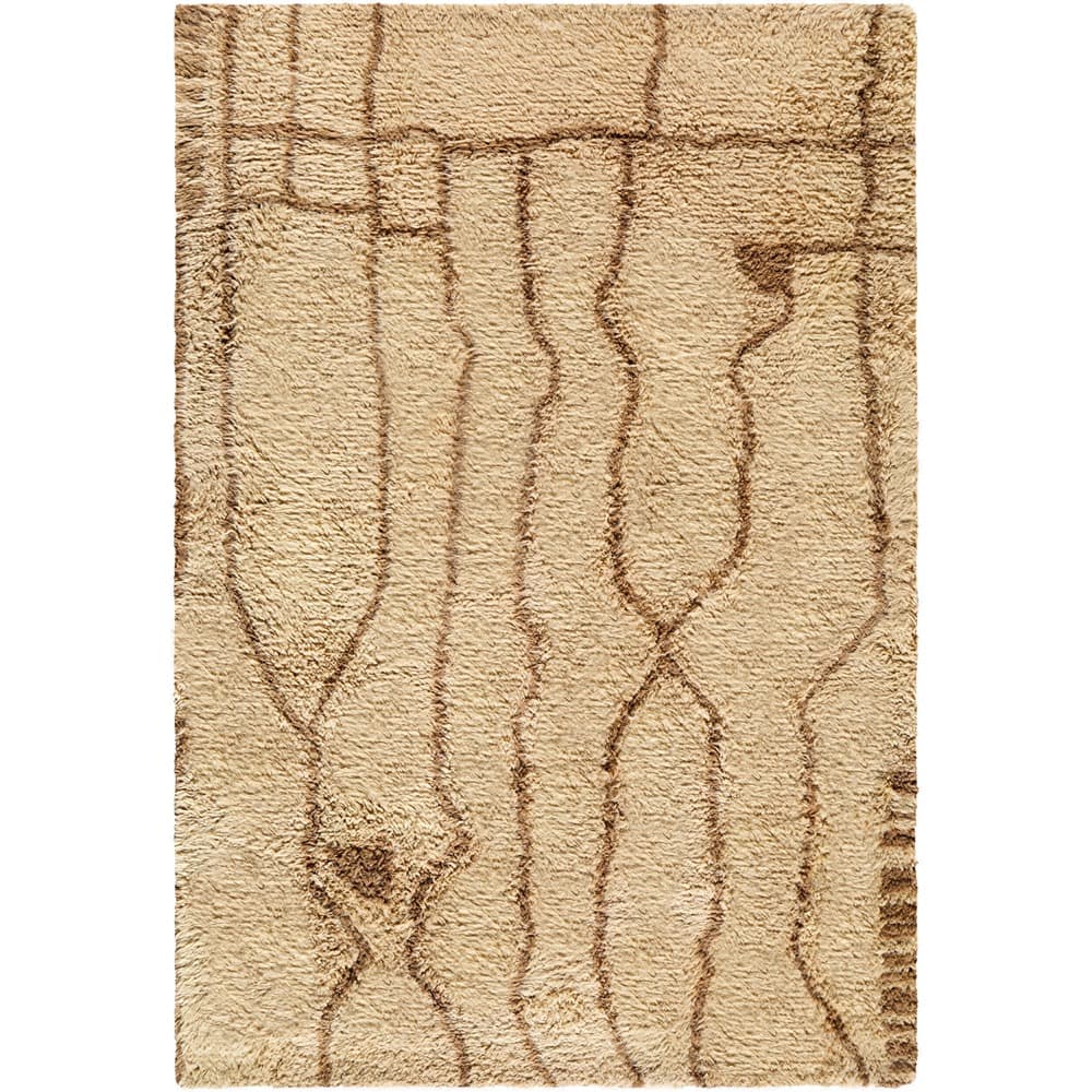 Beni Moroccan Beige Handmade Rug by Livabliss