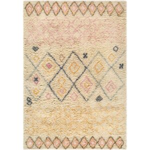 Beni Moroccan Beige Handmade Rug by Livabliss