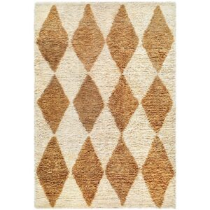 Beni Moroccan Beige Handmade Rug by Livabliss