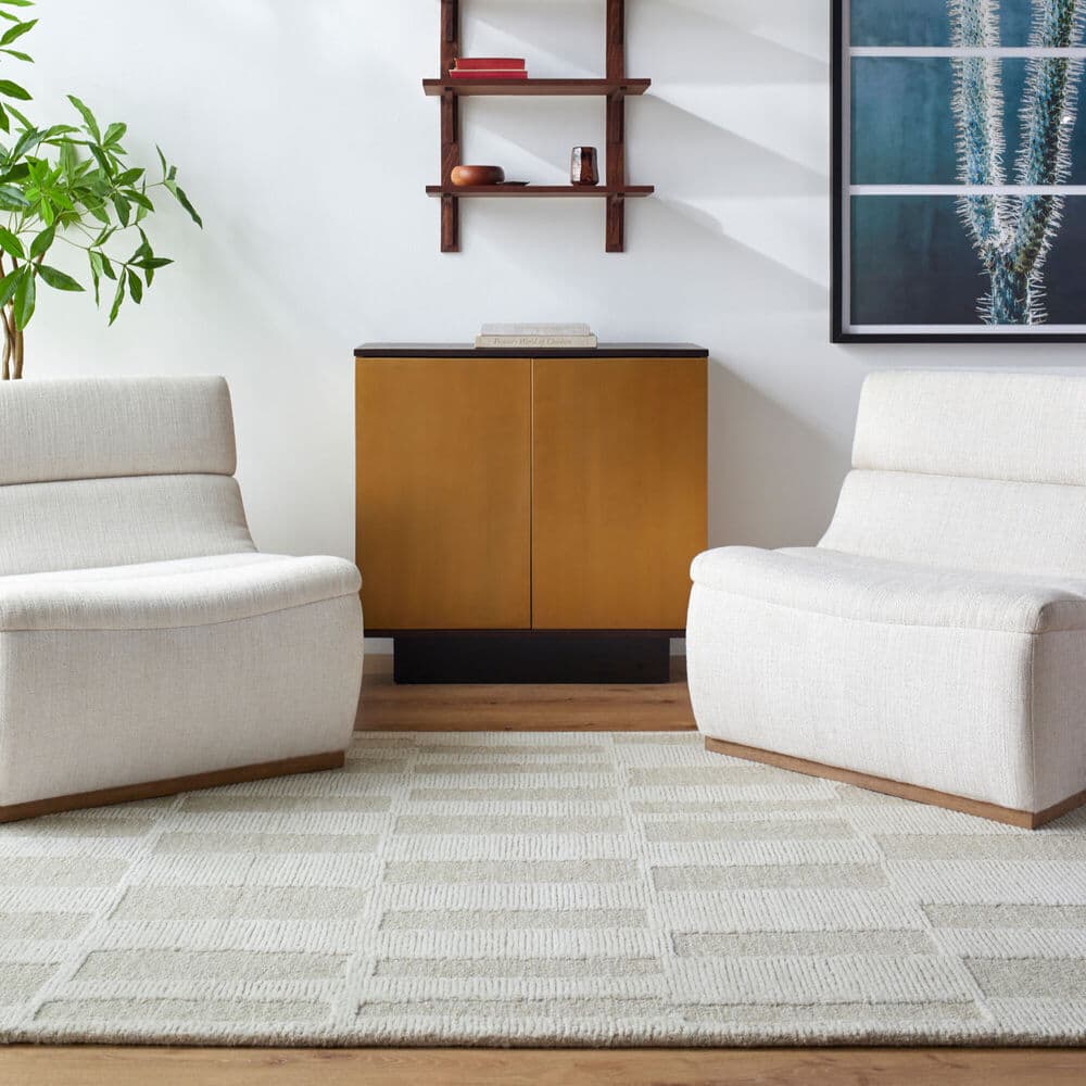 Bianca Ivory Handmade Rug by Livabliss - Image 2