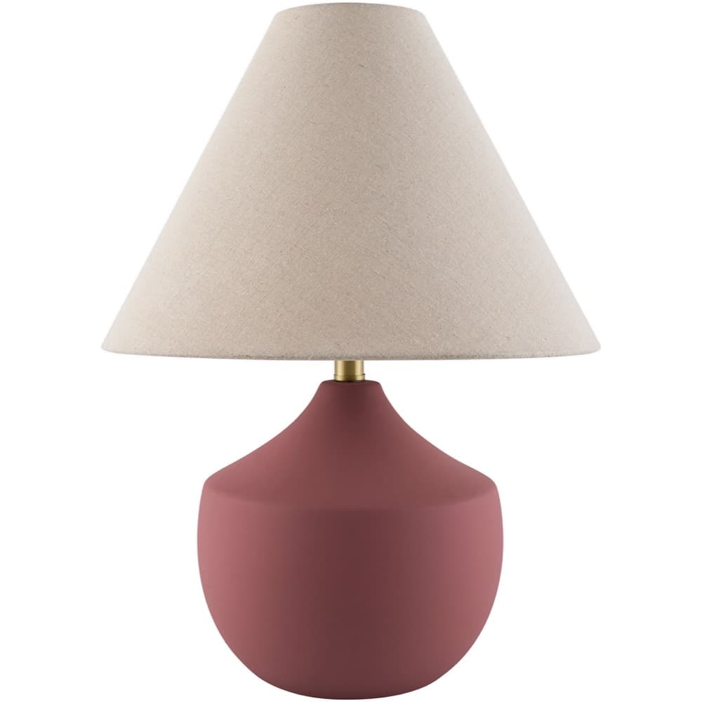 Benson Brick Red Ceramic Table Lamp by Livabliss