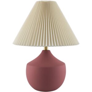 Benson Brick Red Ceramic Table Lamp by Livabliss