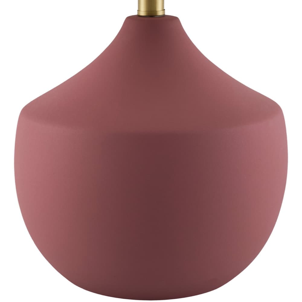 Benson Brick Red Ceramic Table Lamp by Livabliss - Image 2