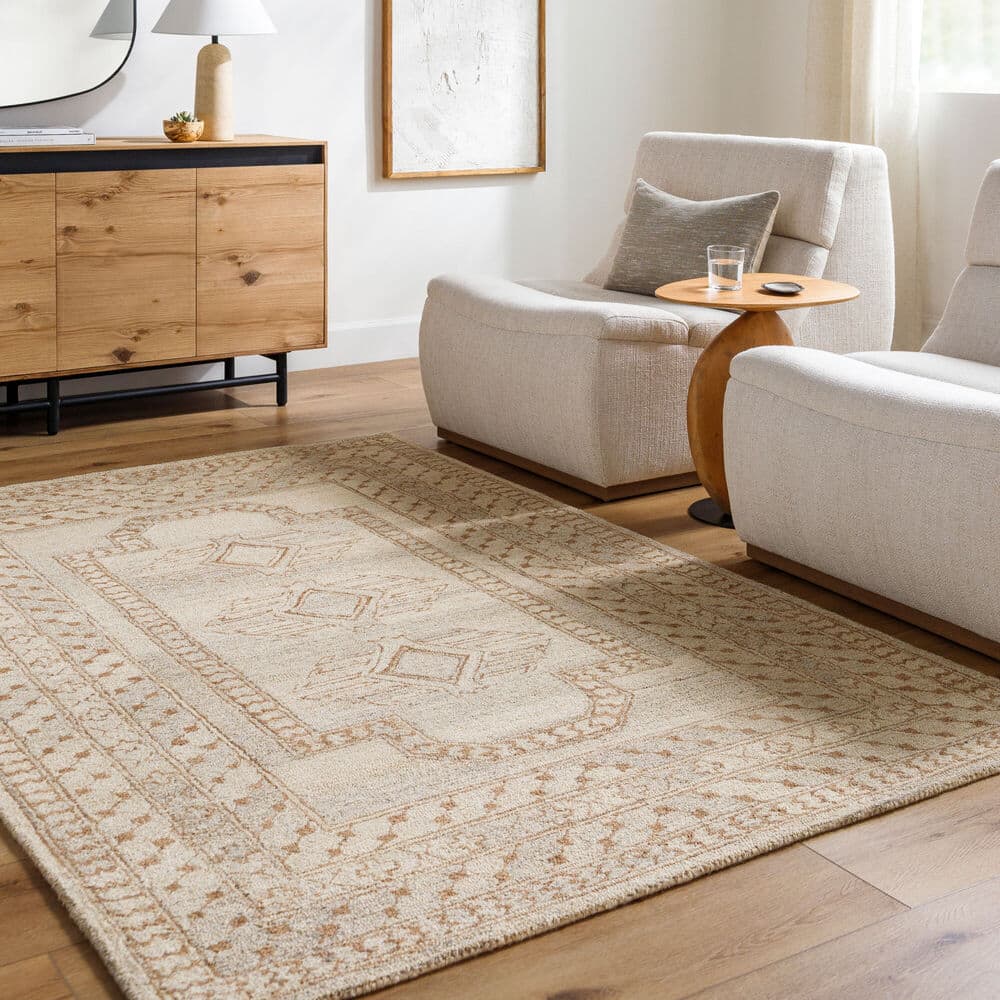 Bournemouth Brown Handmade Rug by Livabliss - Image 2