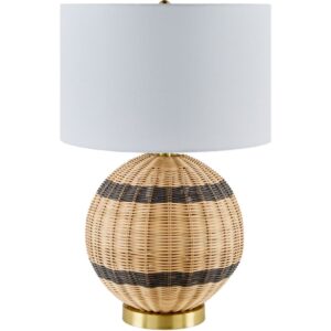 Briec Cream Rattan Table Lamp by Livabliss